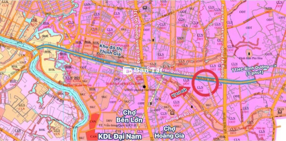 Bán đất 100m2 tc 60m gần Mỹ Phước Tân Vạn, giảm 300 triệu còn 1 tỷ 2xx