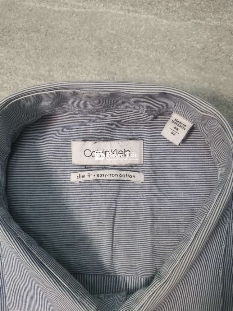 Áo sơmi Calvin Klein U.SMadeIronCustom Fit form L