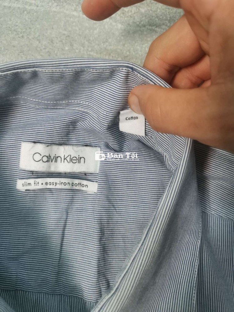 Áo sơmi Calvin Klein U.SMadeIronCustom Fit form L