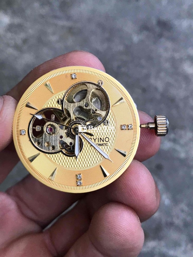 Cục máy tự động cót phụ kèm mặt size 34 mm