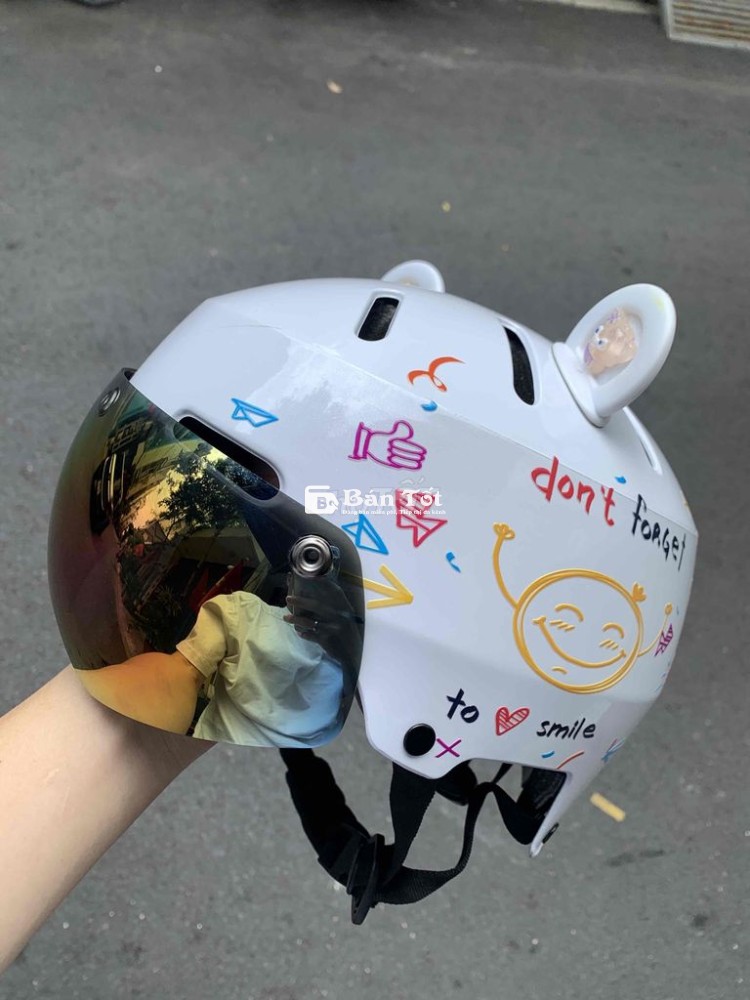 Nón tai mèo cute kính hít chống nắng uv