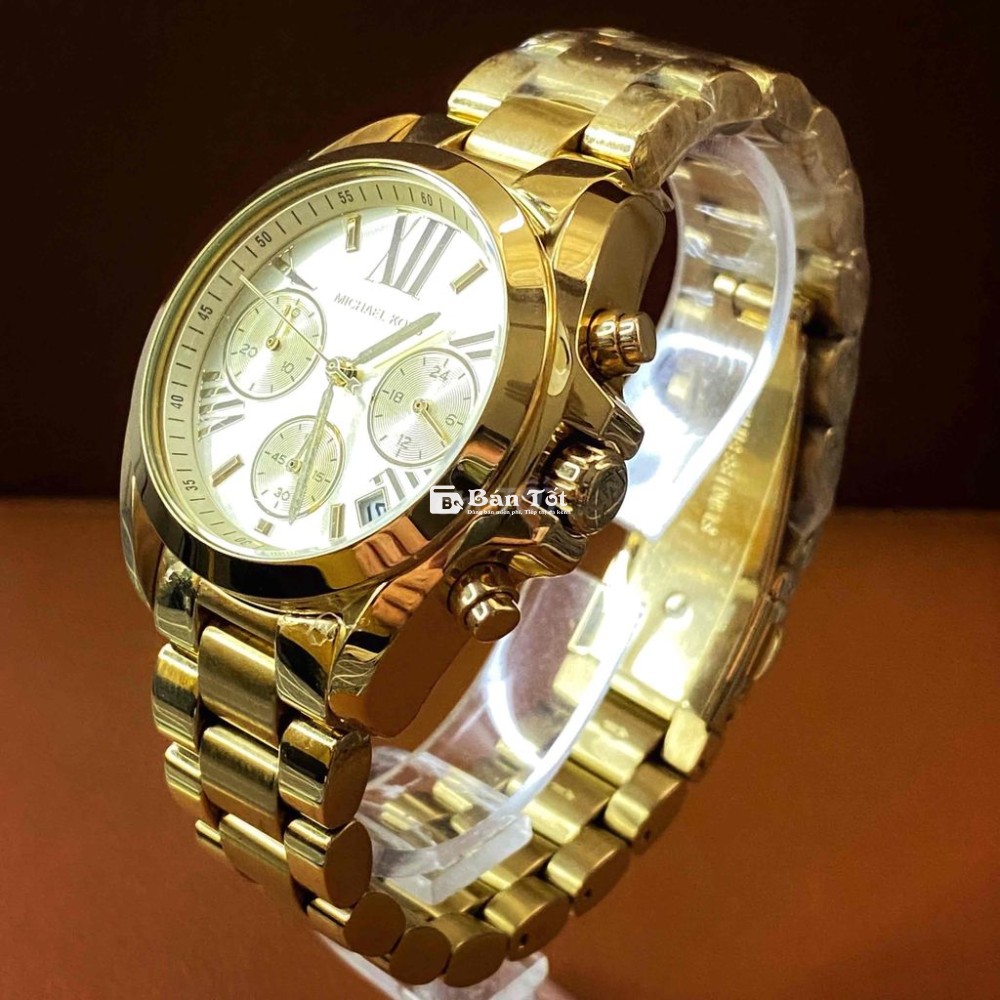 Đồng hồ Pin MIchael kors dây thép đúc