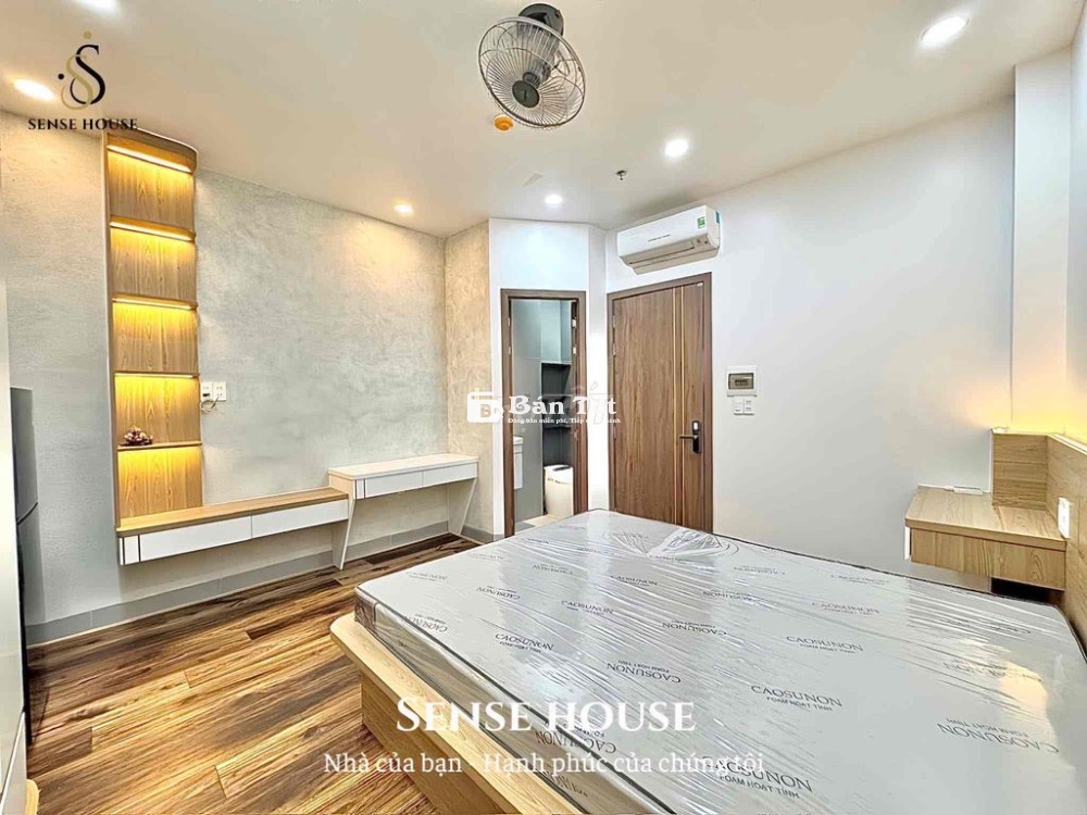 Studio full nội thất mới, bếp riêng, ban công 2 mặt, bao phí ngay Aeon