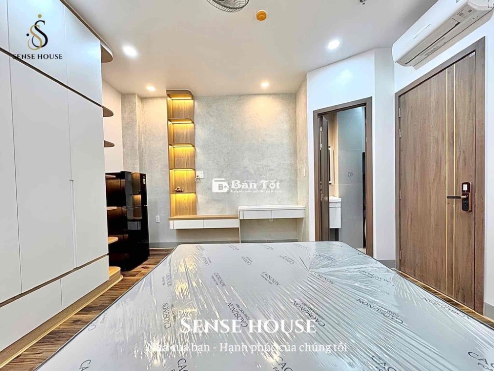 Studio full nội thất mới, bếp riêng, ban công 2 mặt, bao phí ngay Aeon