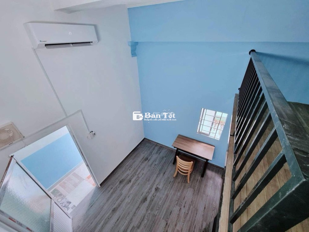 Phòng trọ mới xây ngay Sơn Kì, Tân Kì Tân Quý_Gác cao 2,5m_Cửa sổ