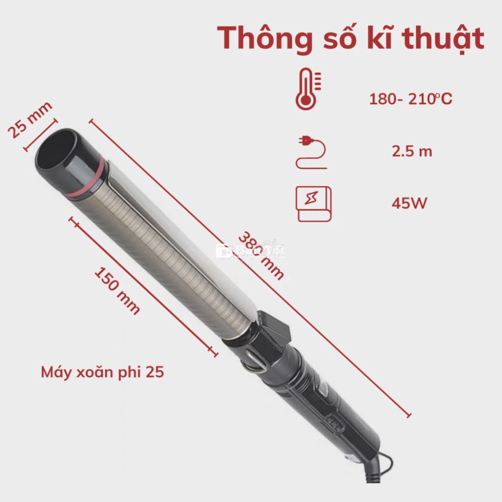 Máy uốn tóc xoăn Sahala - Bán lại ít sử dụng  