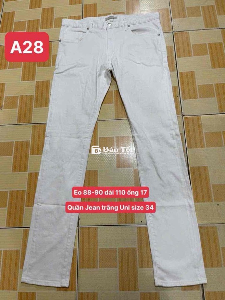 Quần Jean Uni Size 34  