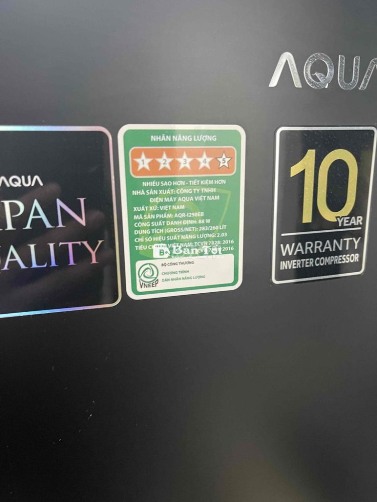 Tủ lạnh AQUA inverter 283L có ngăn đông mềm
