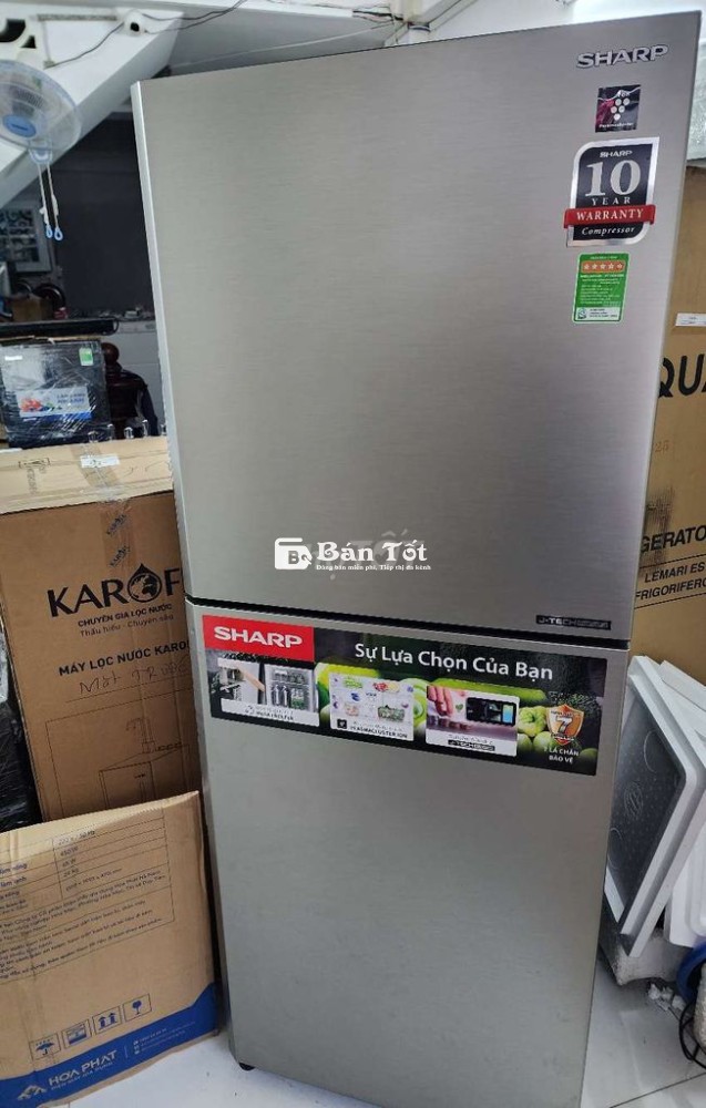 Tủ lạnh Sharp Inverter 330 lít SJ-XP352AE-SL - Hàng trưng bày như mới!