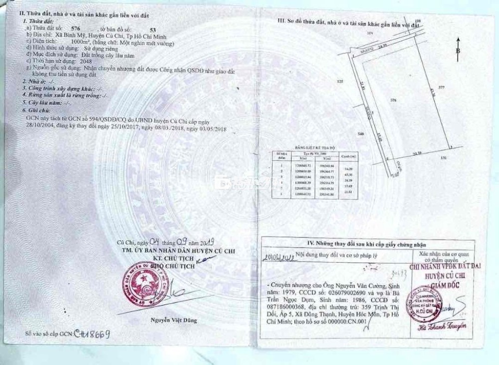 Bán vườn Bình Mỹ, Củ Chi