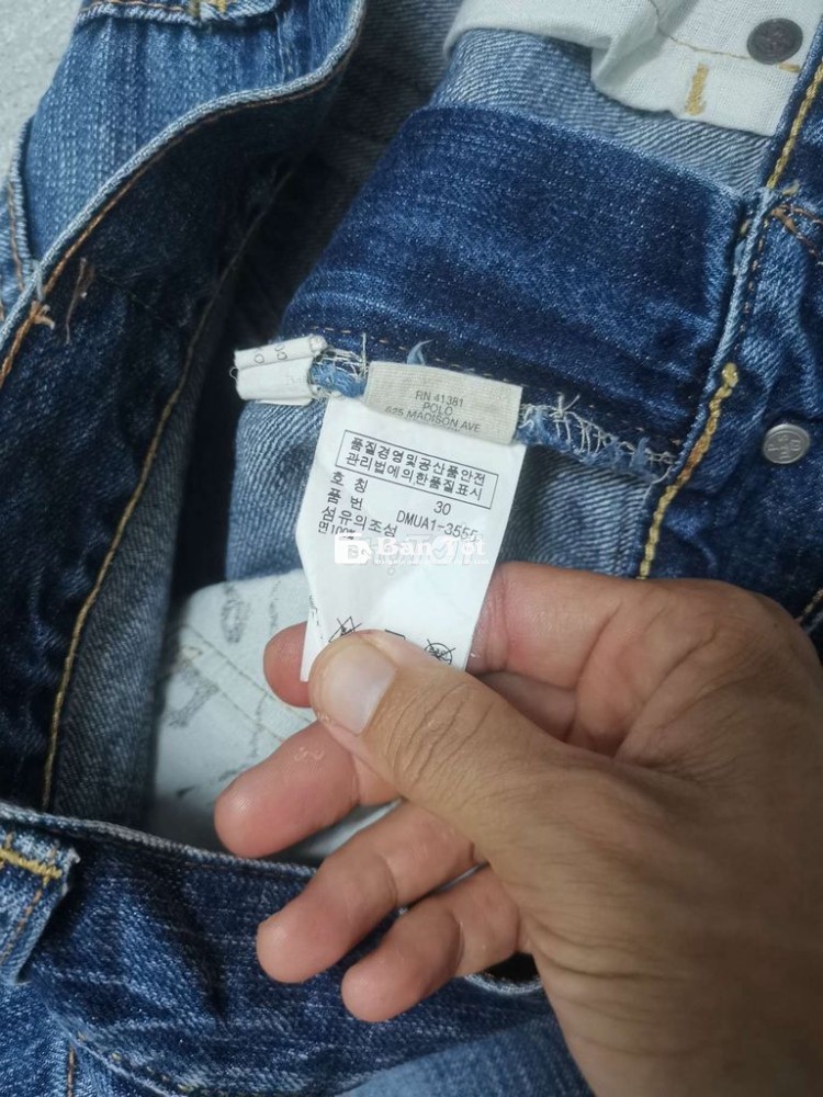 Quần Jeans Ralph Lauren Selvedge U.S Made DNF Size 30  