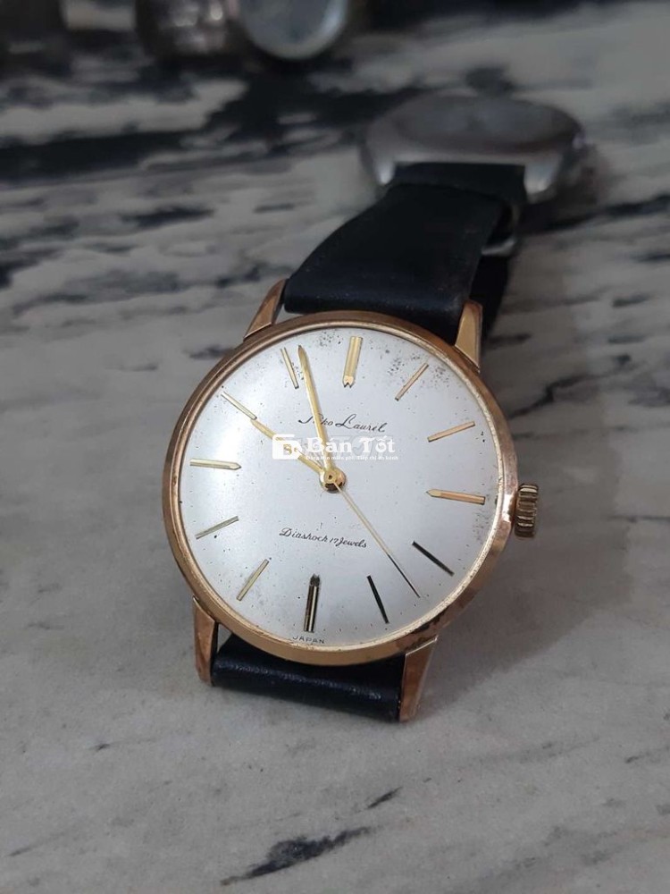 Đồng hồ cơ xưa Sei.ko cót tay xưa 34mm bọc vàng 20mcr  