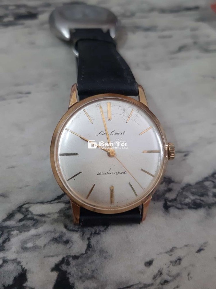 Đồng hồ cơ xưa Sei.ko cót tay xưa 34mm bọc vàng 20mcr  