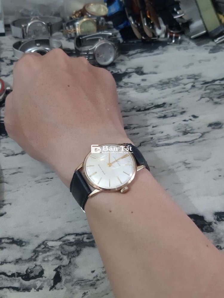 Đồng hồ cơ xưa Sei.ko cót tay xưa 34mm bọc vàng 20mcr  