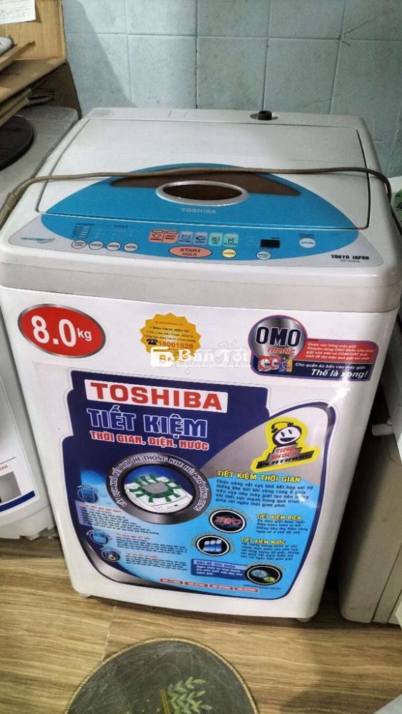 máy giặt Toshiba 8.0kg còn đang xài