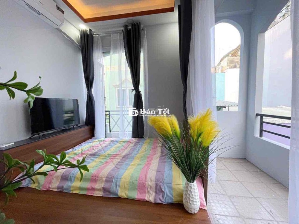 1 Phòng Ngủ 40m2 - Ban Công - Nguyễn Tri Phương - Gần cầu vượt 3/2