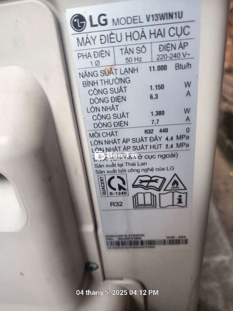 Lg 2024 1.5 hp inverter. Còn bhh dài dài