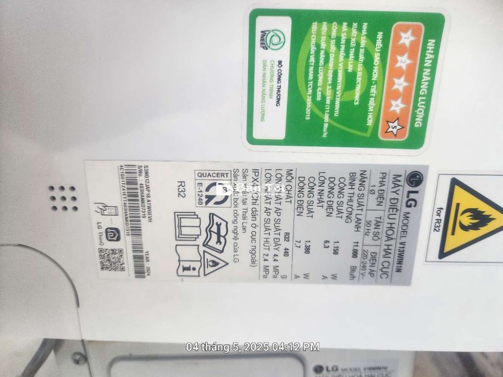 Lg 2024 1.5 hp inverter. Còn bhh dài dài