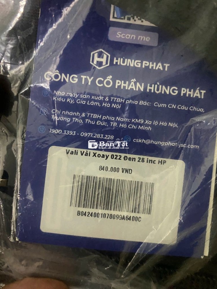 Vali cỡ đại new 100%