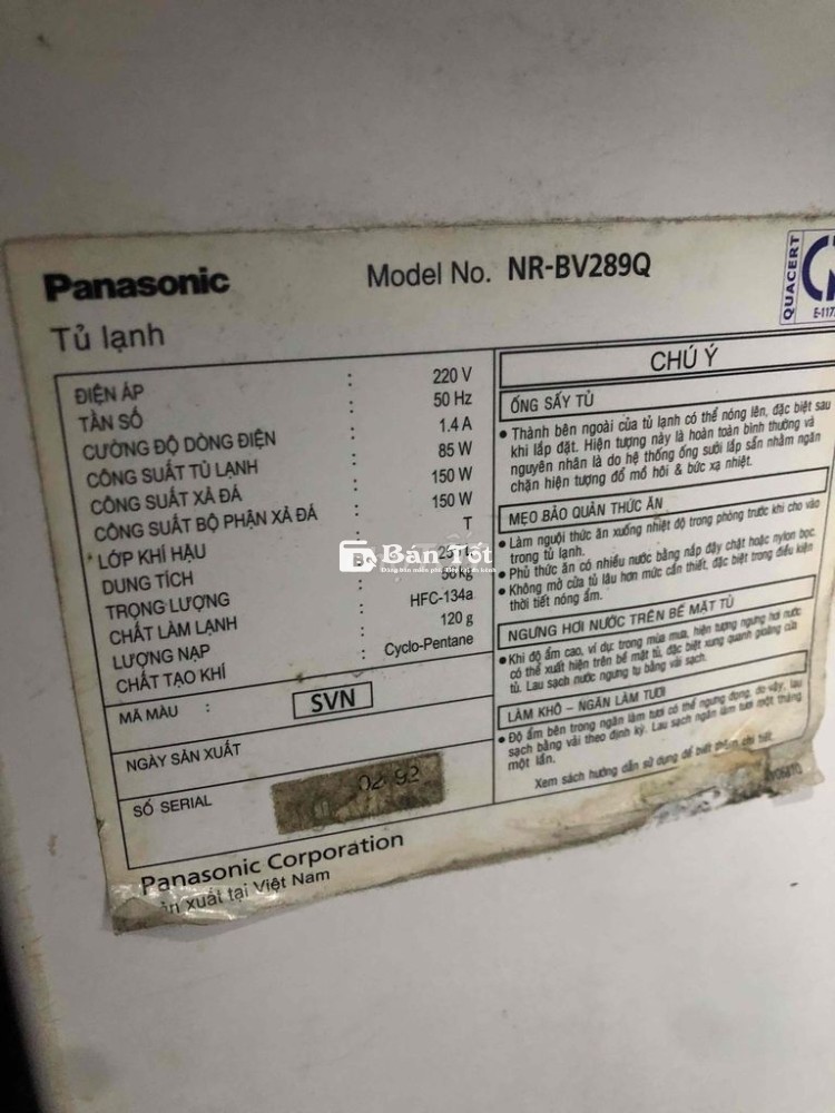 tủ lạnh panasonic 255 lít inverter