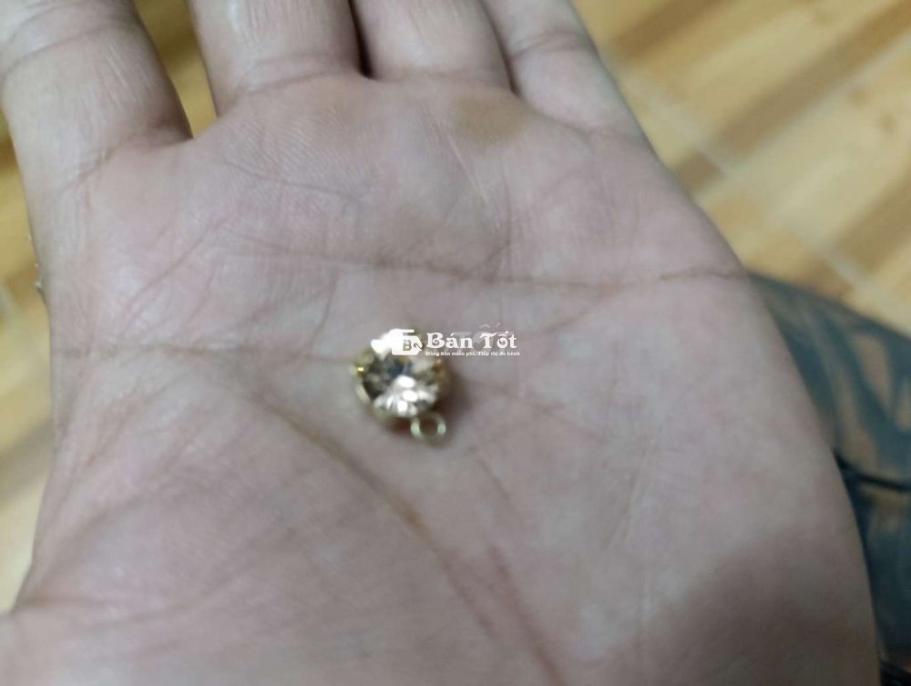 Mặt Viên Đá Sapphire Vàng Trà Lửa 0.96ct