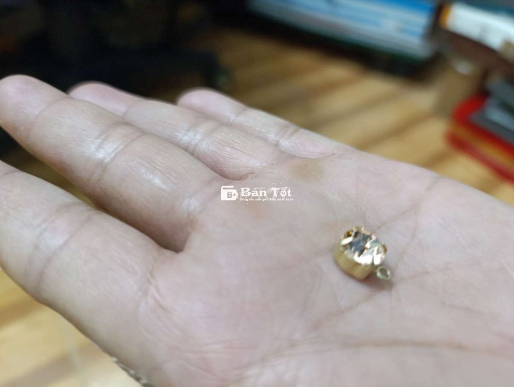 Mặt Viên Đá Sapphire Vàng Trà Lửa 0.96ct