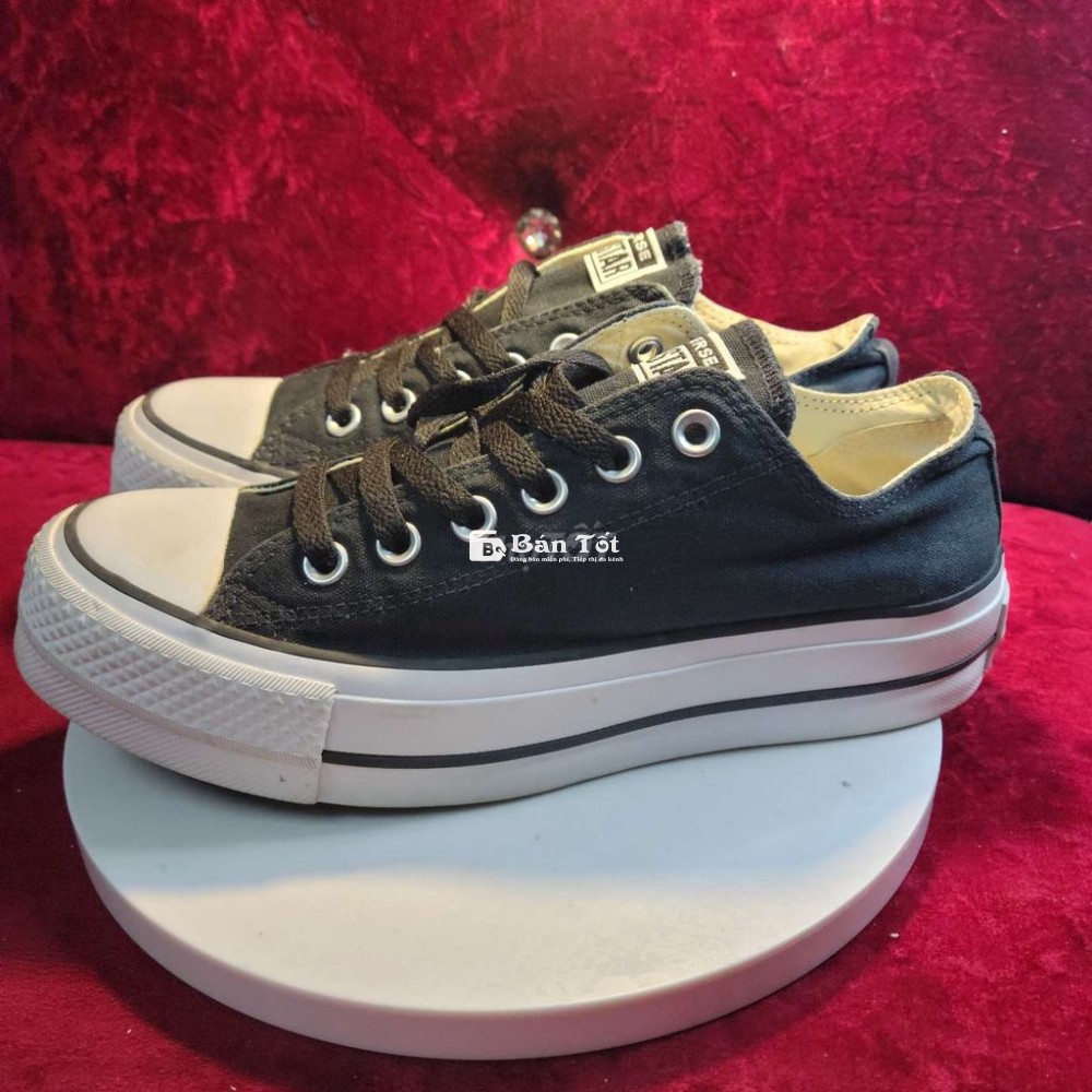 Giày Converse Size 38 Chính Hãng Dòng Tăng Chiều Cao, Độ Mới Còn Như Mới  
