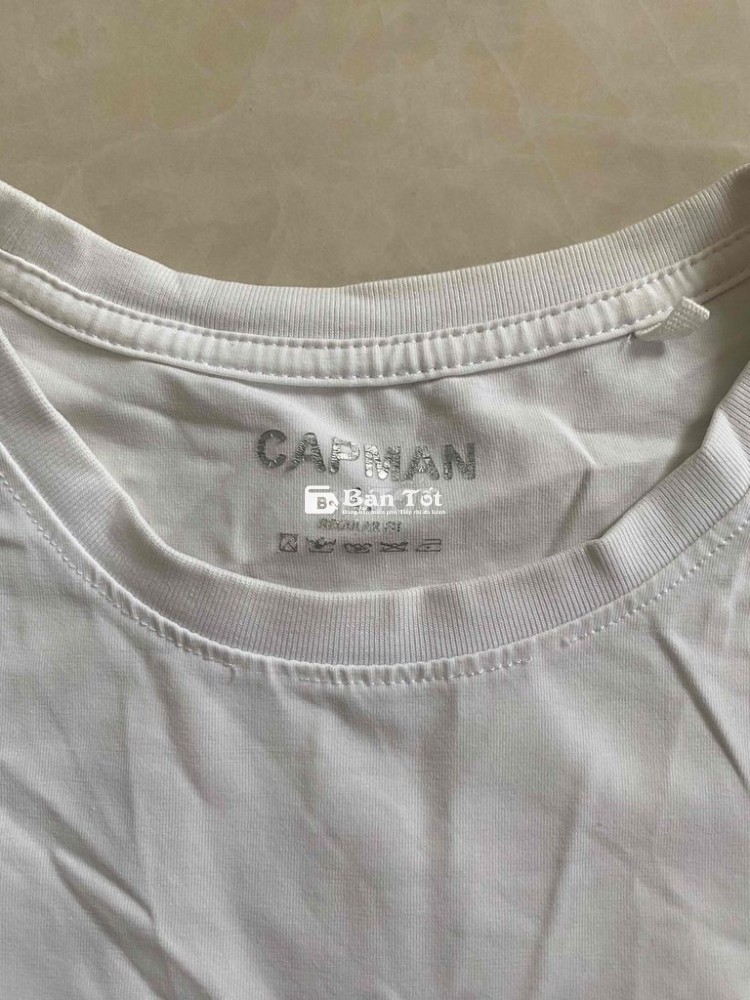 Áo thun trắng basic Capman size L