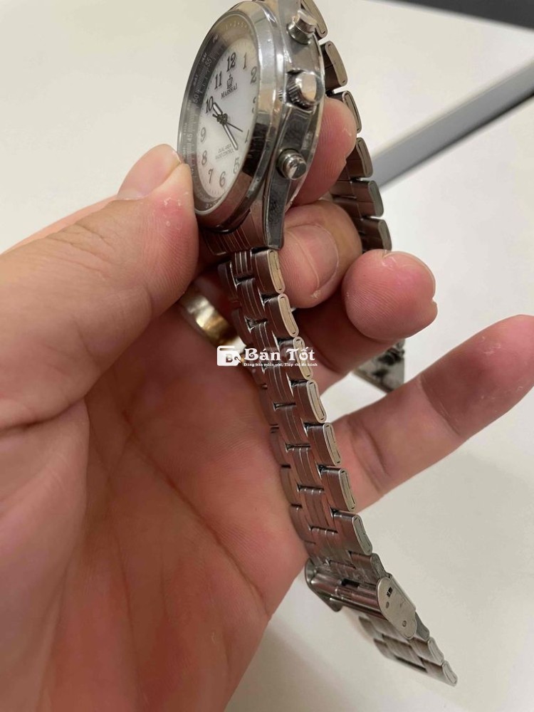 💥bán đồng hồ năng lượng MARSHAL dây thép k rỉ
