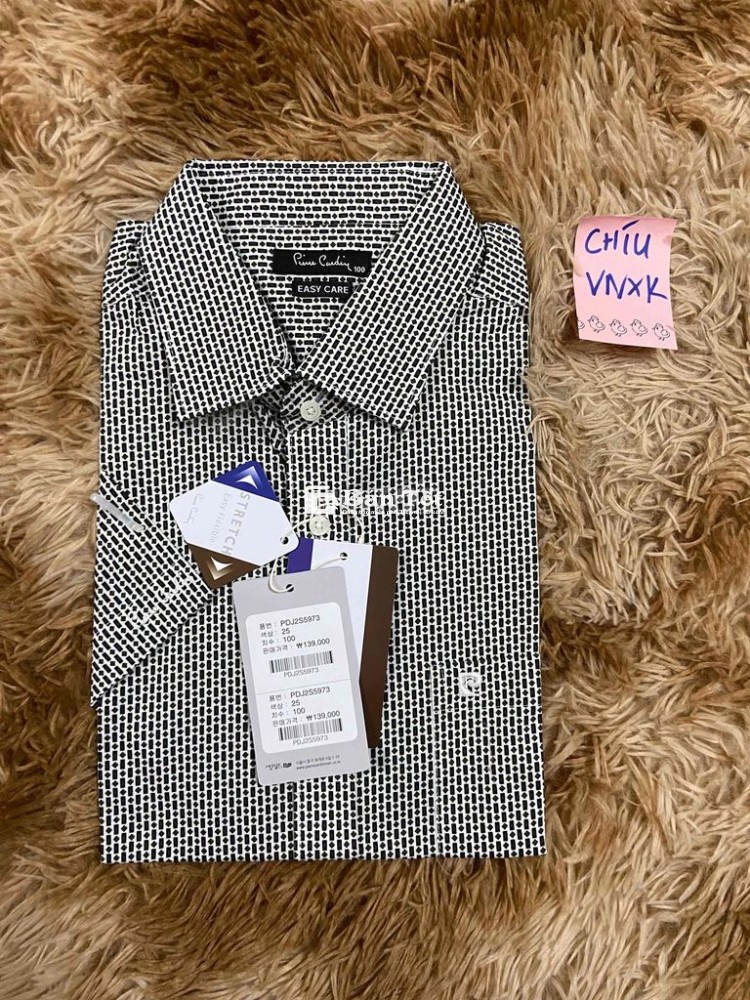 Sơ mi nam PIERRE CARDIN hàng VNXK, thị trường Hàn