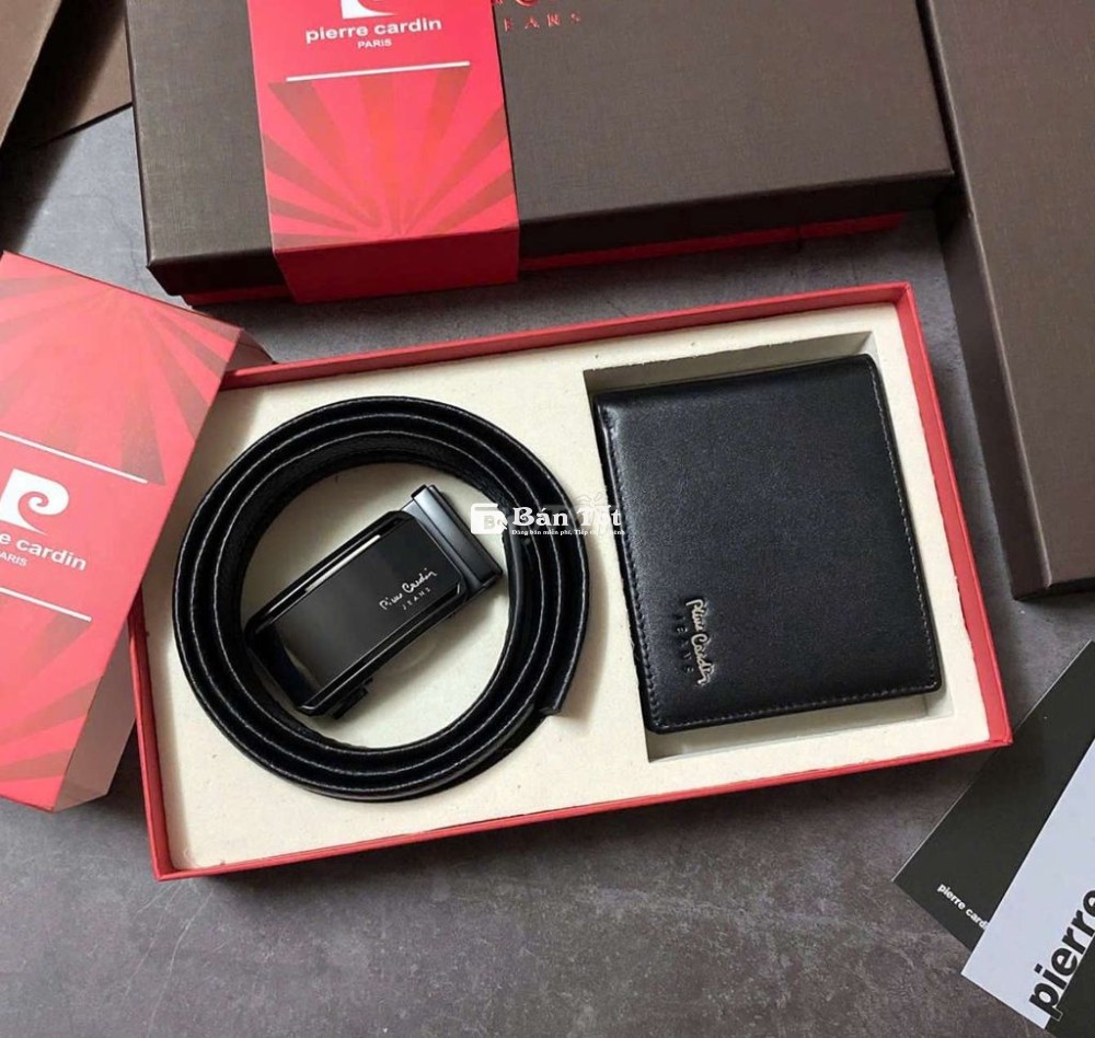 Set Pierre Cardin (4 Bộ) ⭐️Pierre Cardin - FULL SET Ví + Thắt lưng